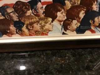 Norman Rockwell’s AMERICA On Porcelain Framed.  On Back.  1979 2