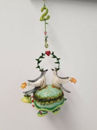 Krinkles Patience Brewster 2 Turtle Doves Ornament 12 Days Of Christmas