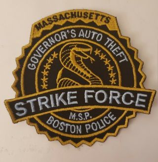 Boston Massachusetts Police Massachusetts State Police Auto Theft Strike
