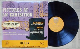E504 Lxt 2896 Ansermet Mussorgsky Pictures At An Exhibition Ravel La Valse Decca