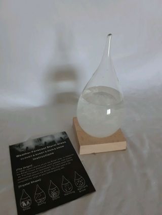 Weather Forecast Crystal Drop Water Shape Storm Glass