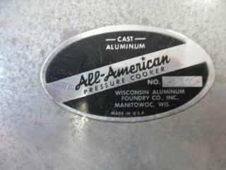 Vintage All American Cast Aluminum Pressure Cooker Canner No 910 2