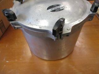 Vintage All American Cast Aluminum Pressure Cooker Canner No 910 3