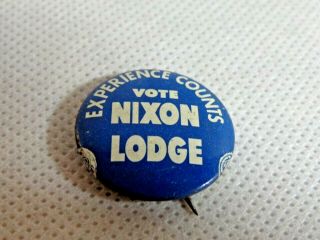 1960 Vote Nixon - Lodge Pin Back