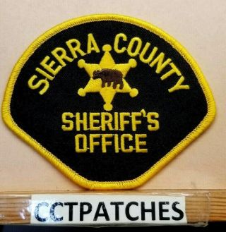 Sierra County,  California Sheriff (black) (police) Shoulder Patch Ca