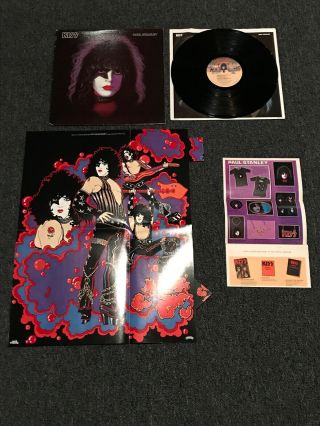 Kiss Paul Stanley Solo Lp Vinyl Record 1978 1st U.  S Sterling Press Poster Mailer