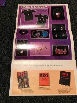 Kiss Paul Stanley Solo LP Vinyl Record 1978 1st U.  S Sterling Press Poster Mailer 2