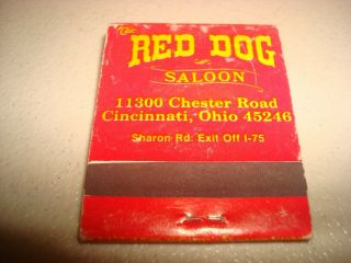 Rare Vintage Matches Santa Fe Red Dog Saloon Cincinnati Ohio Usa