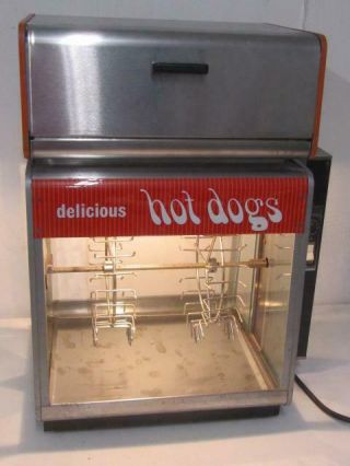 Vintage Commercial Star Hot Dog Machine With Bun Warmer Model 175