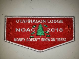 Boy Scout Oa 172 Otahnagon Lodge 2018 Noac Fundraiser Flap White