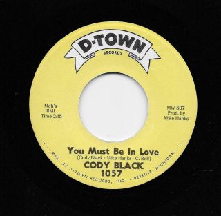 Cody Black - You Must Be In Love / Mr.  Blue (soul,  45) 1057