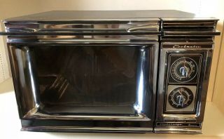 Vintage Chrome Amana Radarange Cookmatic Rr - 7d Microwave Oven Plate Usa