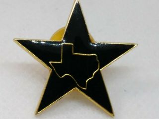 Vintage State Of Texas Star Hat - Lapel - Pin Made In Taiwan