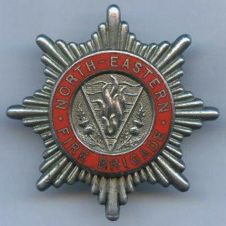 Scotland Firefighter North Eastern Fire Brigade Cap Badge
