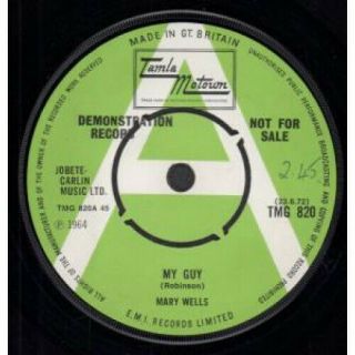 Mary Wells My Guy 7 " Vinyl 3 Track Demo B/w You Lost The Sweetest Boy And Two