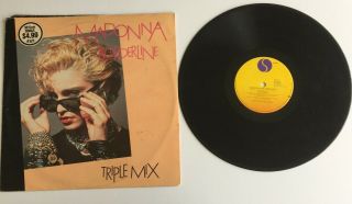 Madonna - Borderline.  Australian 12 " In Picture Sleeve