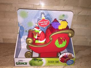 The Grinch Sleigh Time Push And Go Figure
