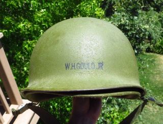 Us Army Military Last Generation M1 Helmet Shell W/ Liner