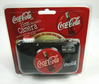 Vtg Coke Coca Cola 35 Mm Camera,  Film 1999 Collectible