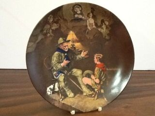 Norman Rockwell 8 1/2 Inch Plate - " The Old Scout " Boy Scout Bsa G&w 8 - 19