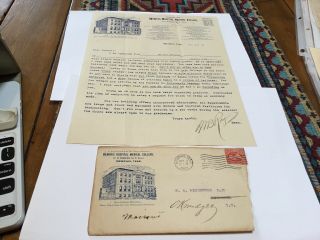 1902 Letter And Envelope Memphis Hospital Medical College Tennessee