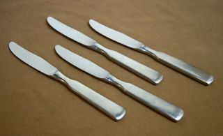 Four (4) Vintage Wmf Cromargan Pilgrim Stainless,  Dinner Knives,  Germany