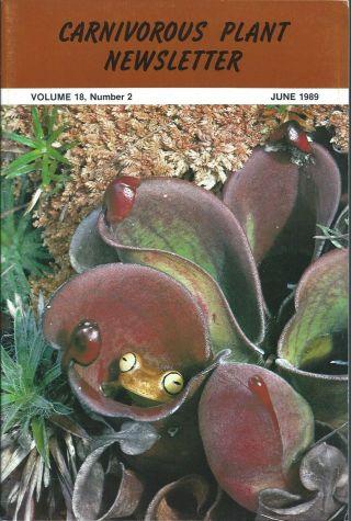 Carnivorous Plant Newsletter - Ron Determann Drosera Gigantea Venezuela - 06/89