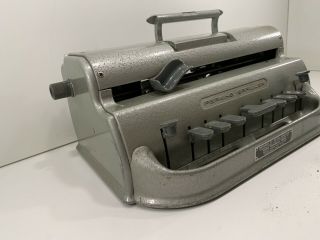 Vintage David Abraham Perkins Brailler Braille Typewriter Writer Howe Press 3