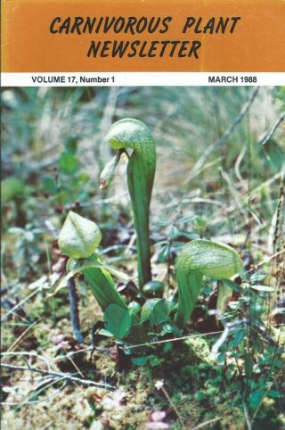 Carnivorous Plant Newsletter - Mendocino Propogation Culture Drosera - 03/88