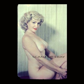 Candy Morrison Nude 35mm Transparency Slide Busty Vintage 1950 Pinup G66.  20