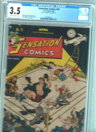 Sensation Comics 76 Cgc 3.  5