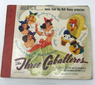 Disney The Three Caballeros 3 78 Set Charles Wolcott Decca