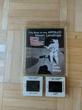 The Best Of The Apollo Moon Landings 20 Color Slides - In Pkg.