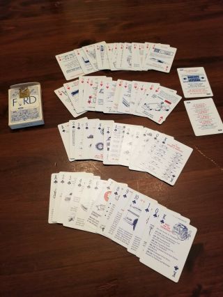 1968 Ford Logo Playing Cards Single Deck For 