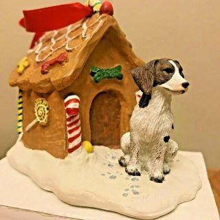 Brittany Spaniel Christmas Ornament Gingerbread House Hound Dog Ornament