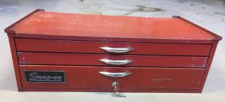 Vintage Snap On Middle 3 Drawer Tool Box 1965 C - 43