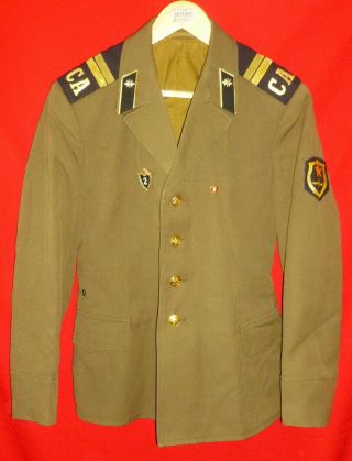 1973 Russian Soviet Army Signals Sergeant Parade Uniform Jacket,  2 Badges Ussr