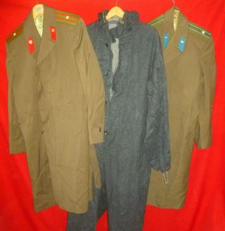 Russian Soviet Army Uniform 7 Coats 2 Pants 2 Ties 15 Coins 75 Pins 150 Docs
