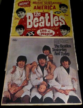 Beatles Peeled Mono Butcher Cover Yesterday And Today W/removed Slick & Record