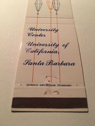 Vintage Matchbook Cover University Of California,  Santa Barbara