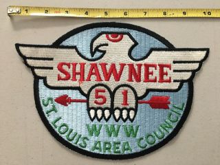 Boy Scout Oa 51 Shawnee Lodge Jacket Patch Www St Louis Area Council 1960 
