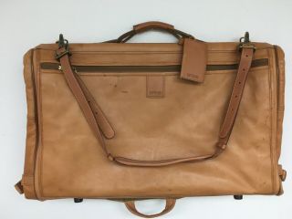 Vintage Hartmann Belting Leather Luggage Hanging Garment Bag