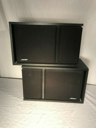 Vintage Bose 301 Series Iii Speakers Pair Black
