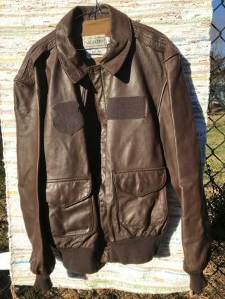 A - 2 Leather Flight Jacket,  Usaf Issue,  Saddlery,  Size 46 Long,  Late 1980s