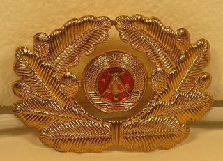 East German Germany Gdr Ddr Nva Navy Naval Officer Hat Cap Badge Device Rare