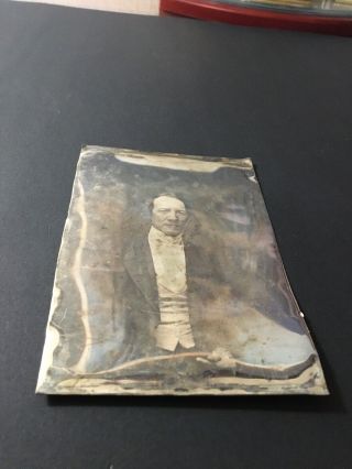 1/4 Plate Daguerreotype Of A Man
