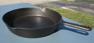 Vintage Griswold Cast Iron Skillet No 8 Small Block Logo Smooth Bottom