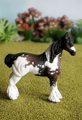 Breyer Mini Whinny Show Pose Draft Horse Custom To Spotted Draft