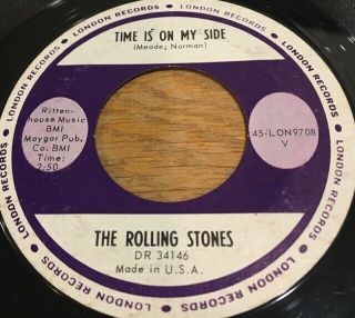 CLASSIC ROCK 45 - THE ROLLING STONES - TIME IS ON MY SIDE - WITH PICTURE SLEEVE 2