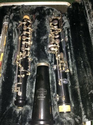 Vintage Selmer Bundy Oboe W/ Hardshell Case 2